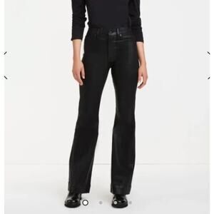 7 for all man kind‎ super Dojo jeans coated black revolve pants womens size 34